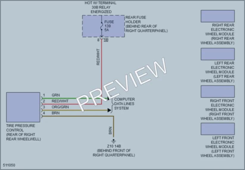 2016 BMW X3 Warning Systems wiring diagram preview