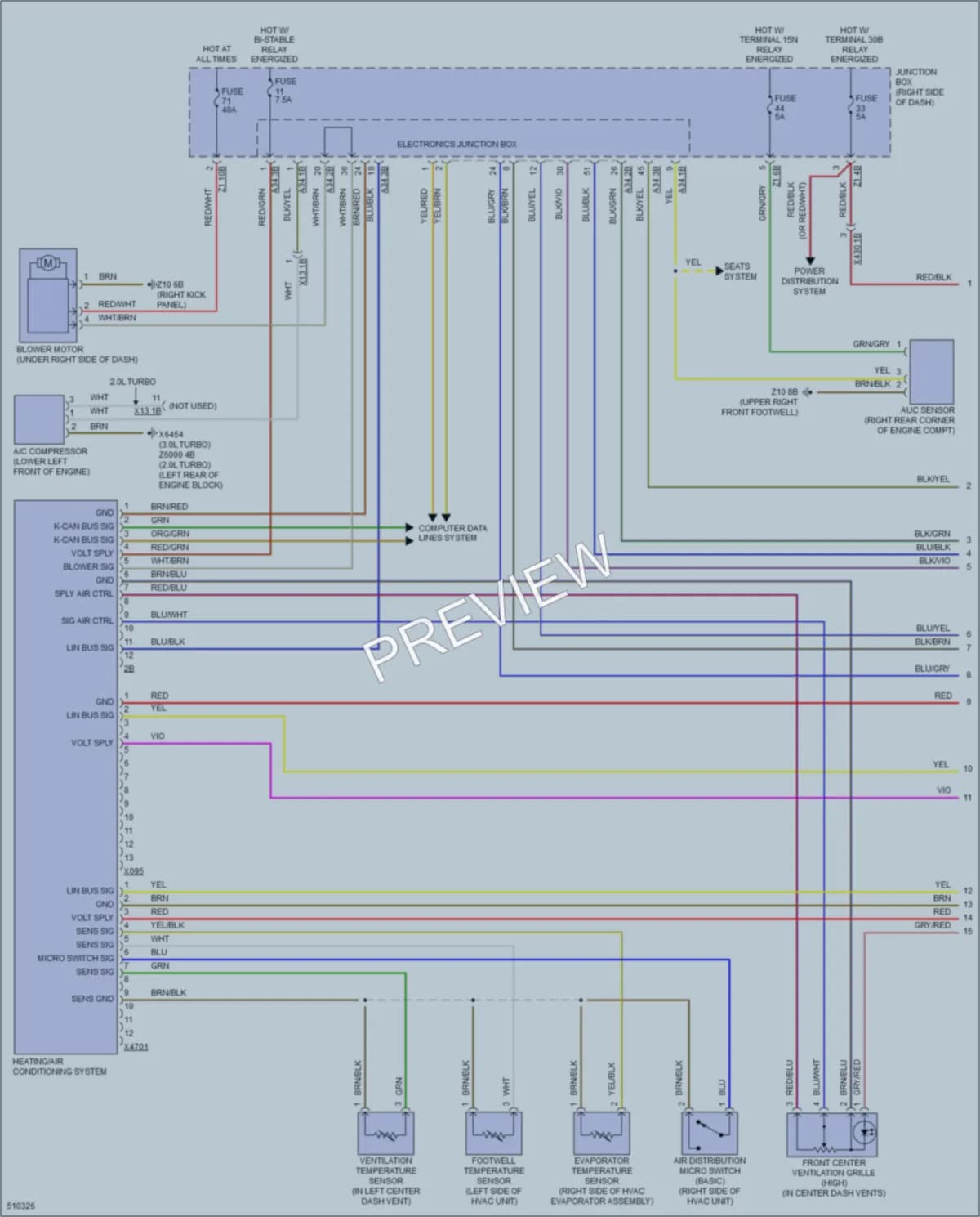 2016 BMW X4 Air Conditioning wiring diagram preview