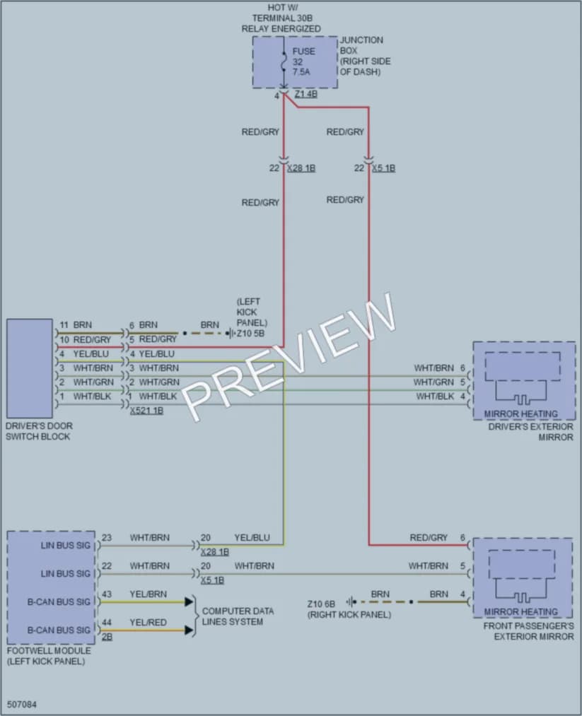 2016 BMW X4 Defoggers wiring diagram preview