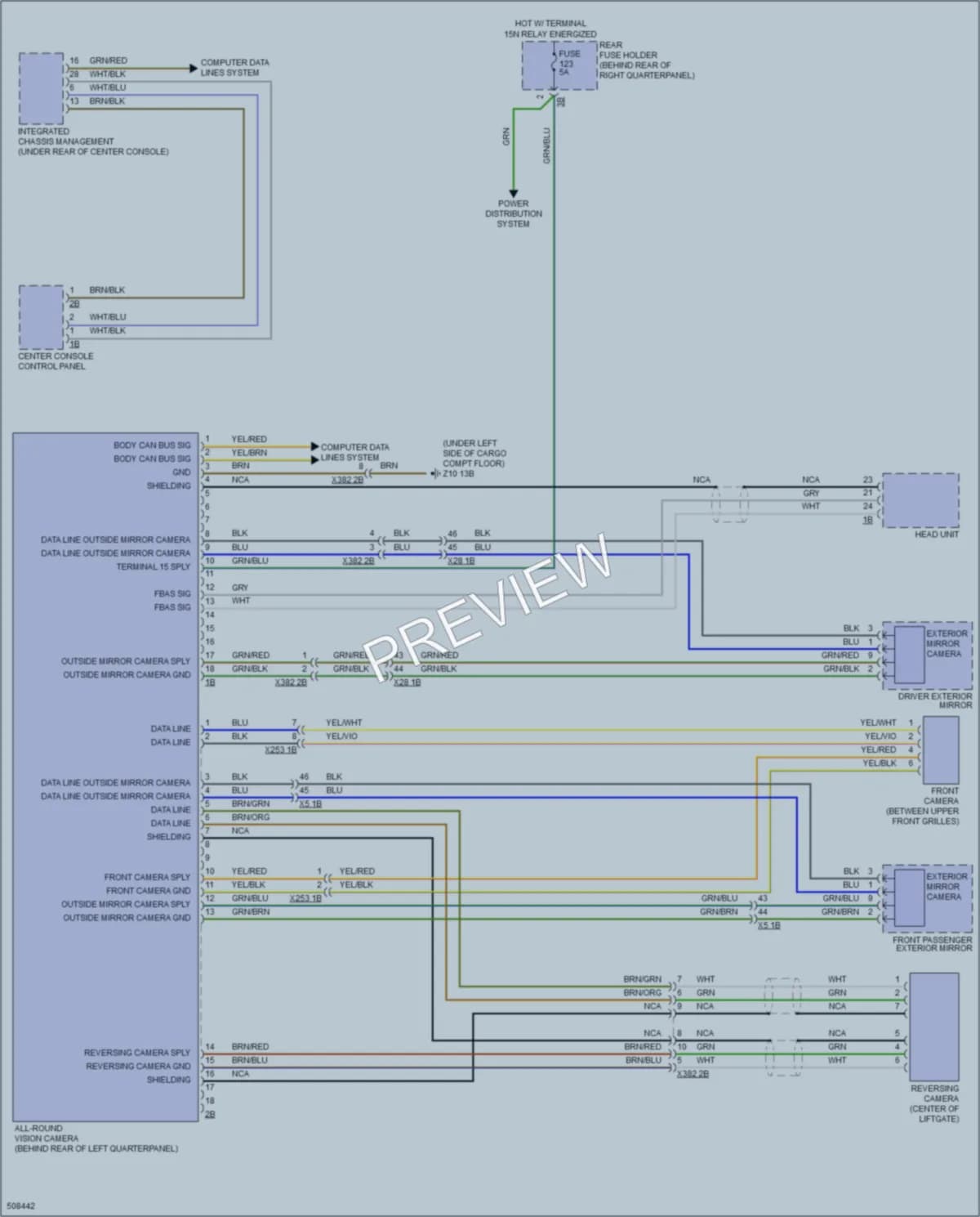 2016 BMW X4 Navigation wiring diagram preview