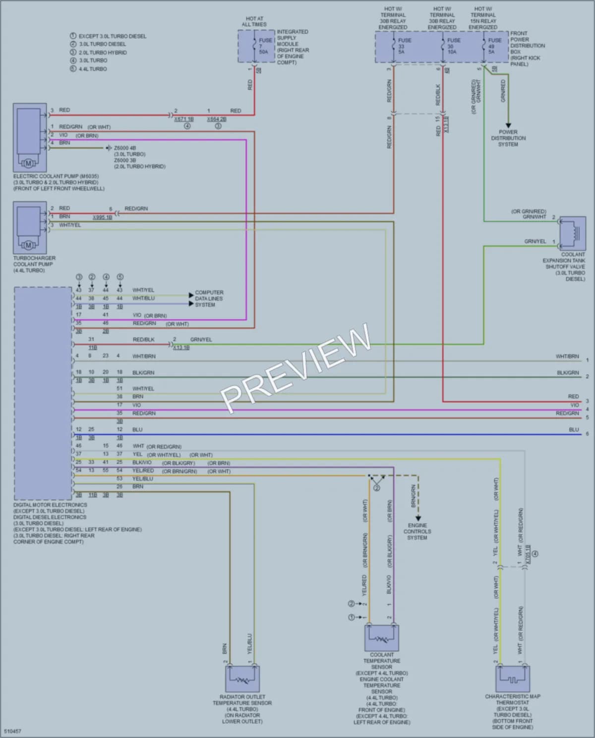 2016 BMW X5 Cooling Fan wiring diagram preview