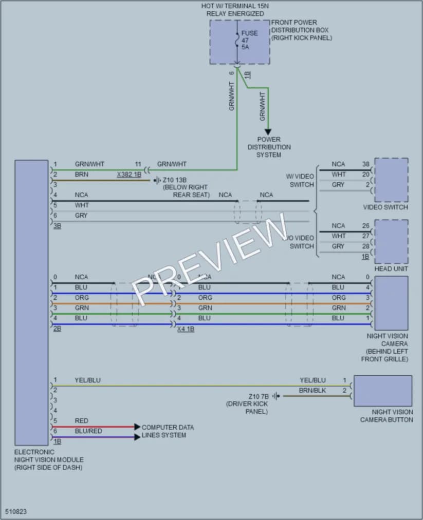 2016 BMW X5 Instrument Cluster wiring diagram preview