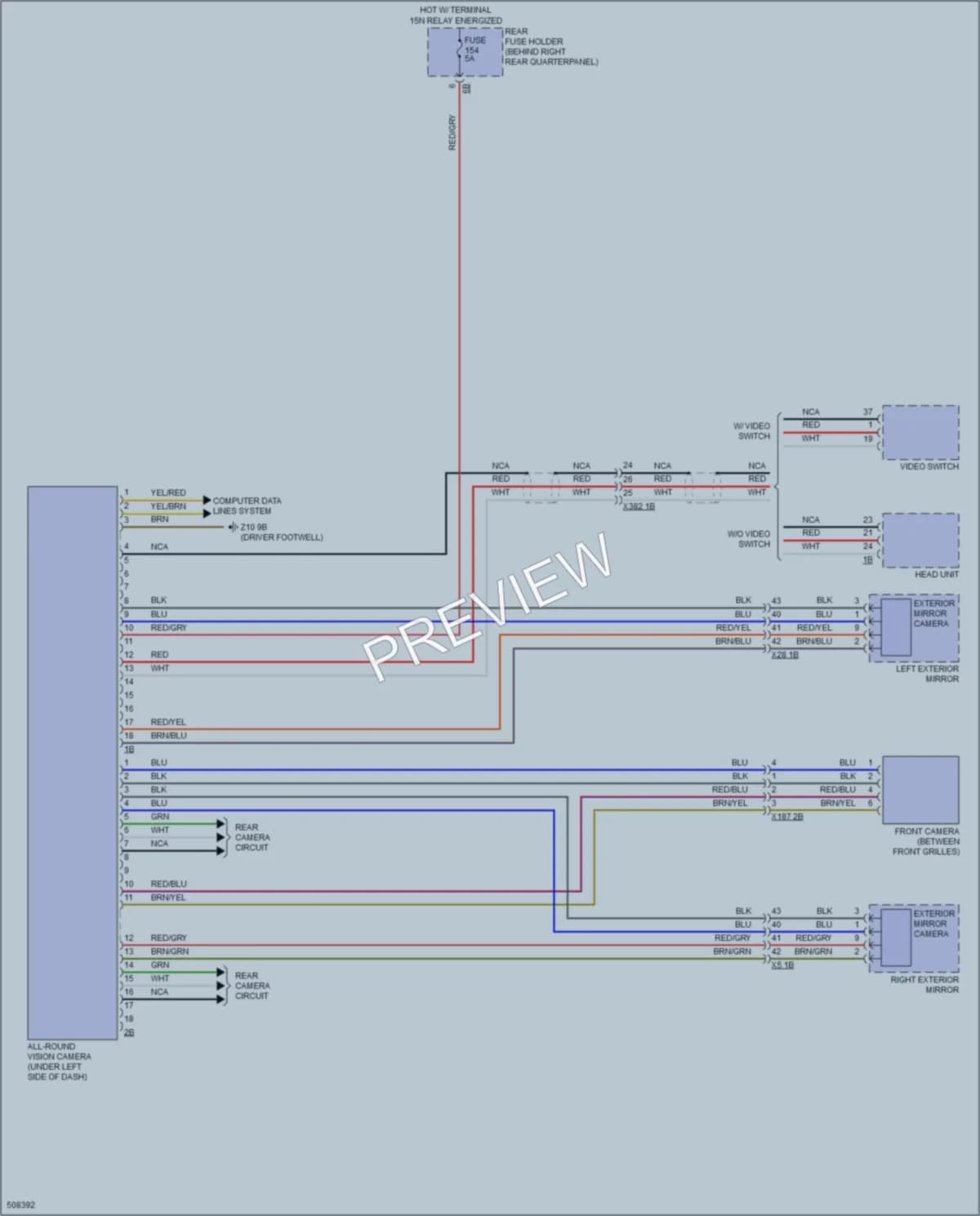 2016 BMW X5 Navigation wiring diagram preview