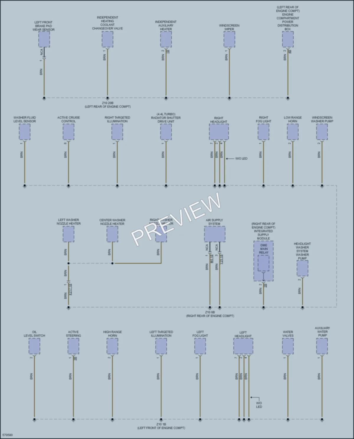2016 BMW X6M Ground Distribution wiring diagram preview