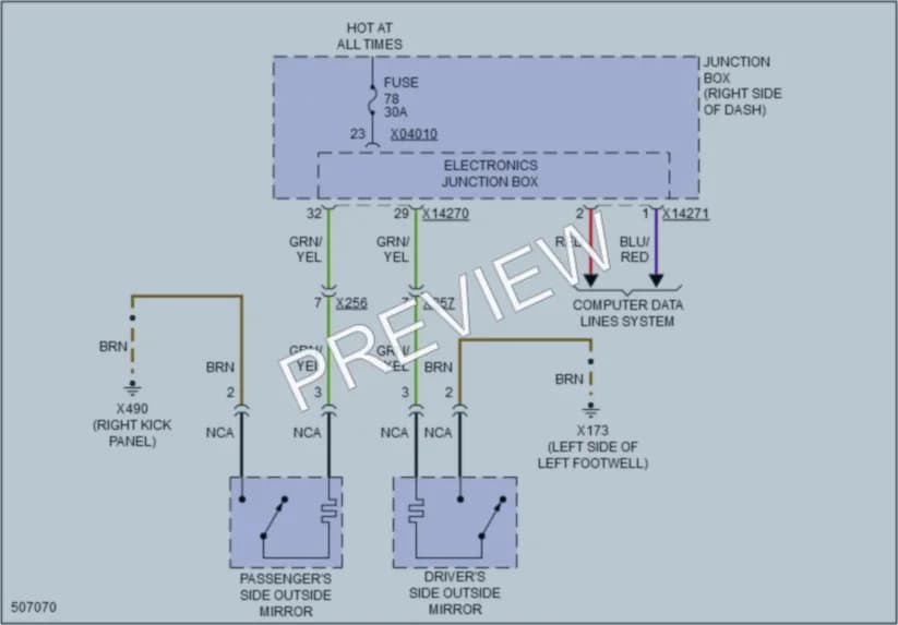 2016 BMW Z4 Defoggers wiring diagram preview
