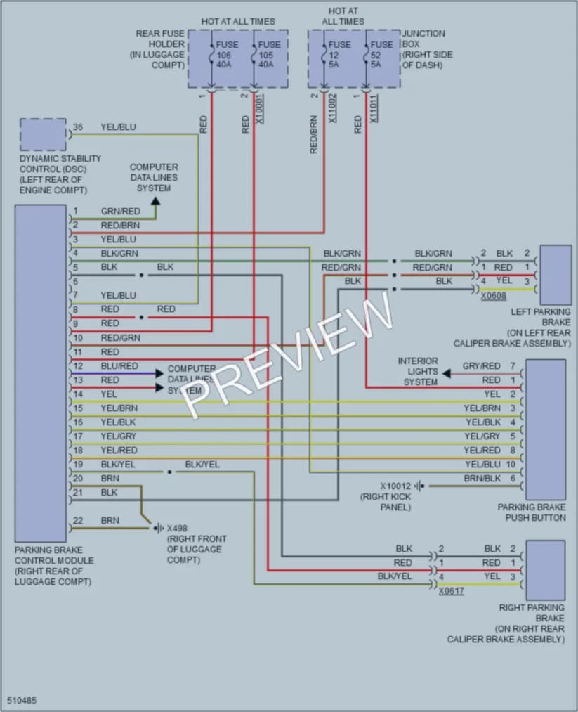 2016 BMW Z4 Shift Interlock wiring diagram preview