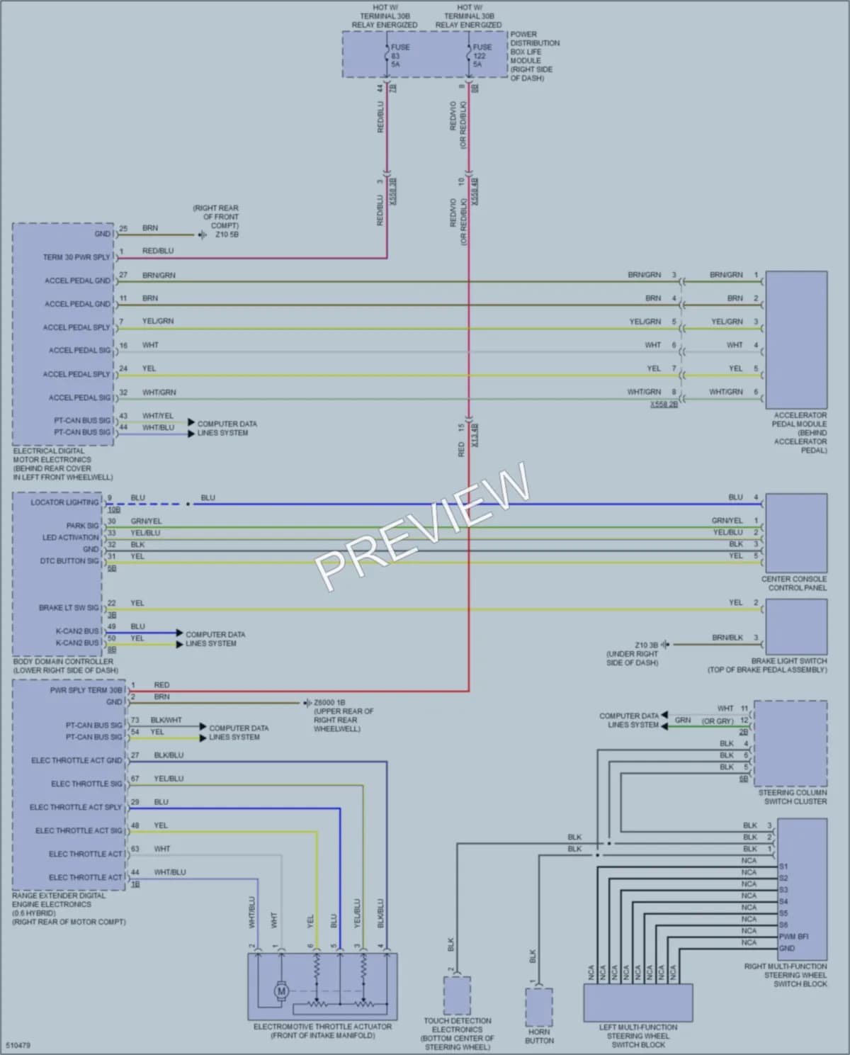 2016 BMW i3 Cruise Control wiring diagram preview