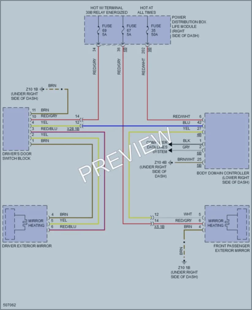 2016 BMW i3 Defoggers wiring diagram preview