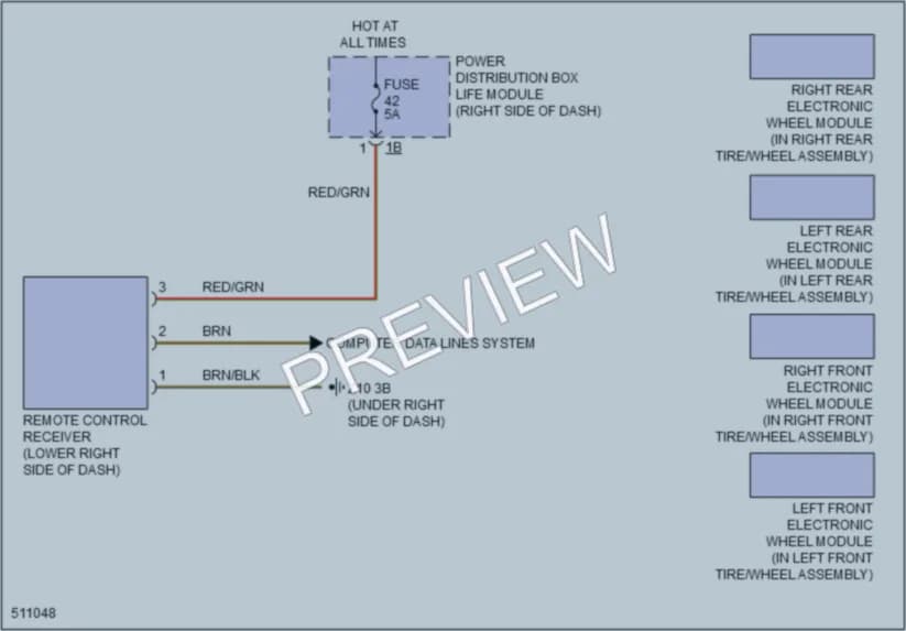 2016 BMW i3 Warning Systems wiring diagram preview