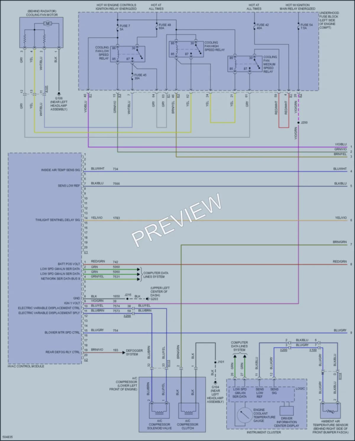 2016 Buick Cascada Air Conditioning wiring diagram preview