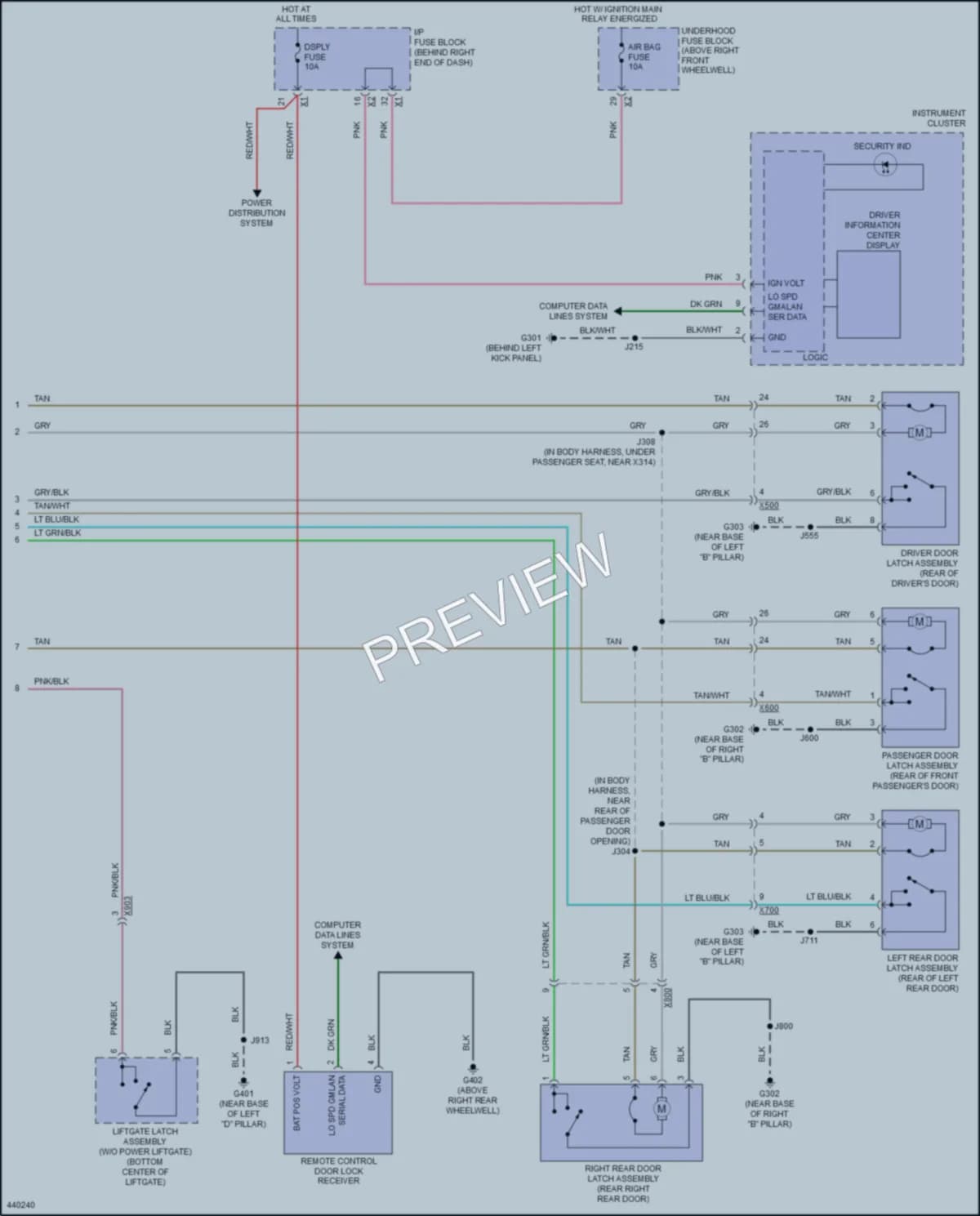 2016 Buick Enclave Anti Theft wiring diagram preview