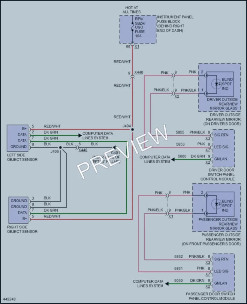 2016 Buick Enclave Navigation wiring diagram preview