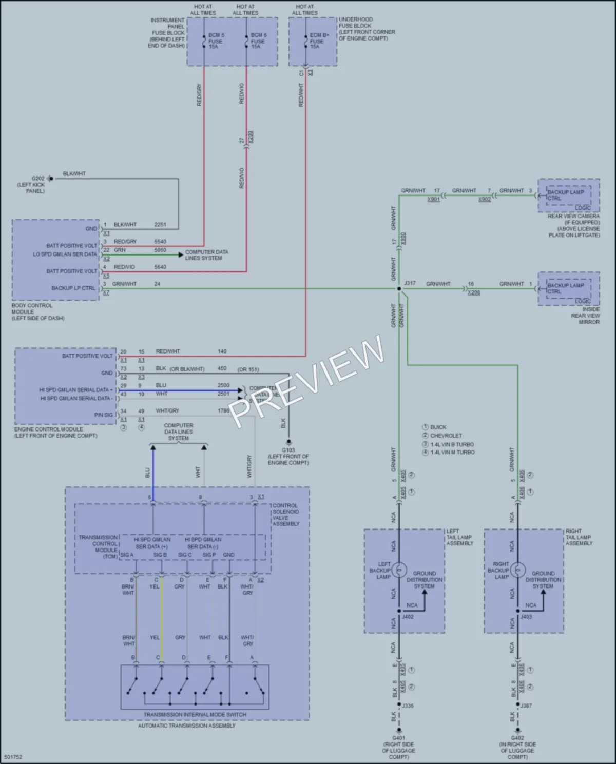 2016 Buick Encore Exterior Lights wiring diagram preview