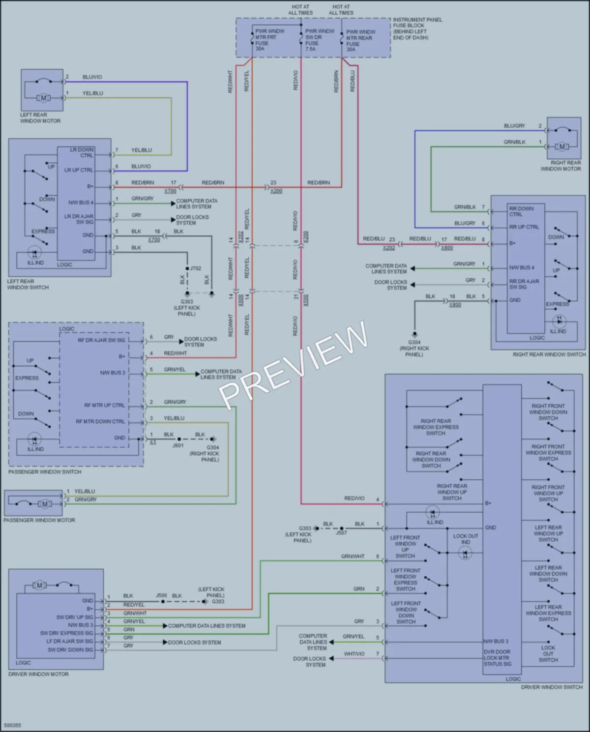 2016 Buick Encore Power Windows wiring diagram preview