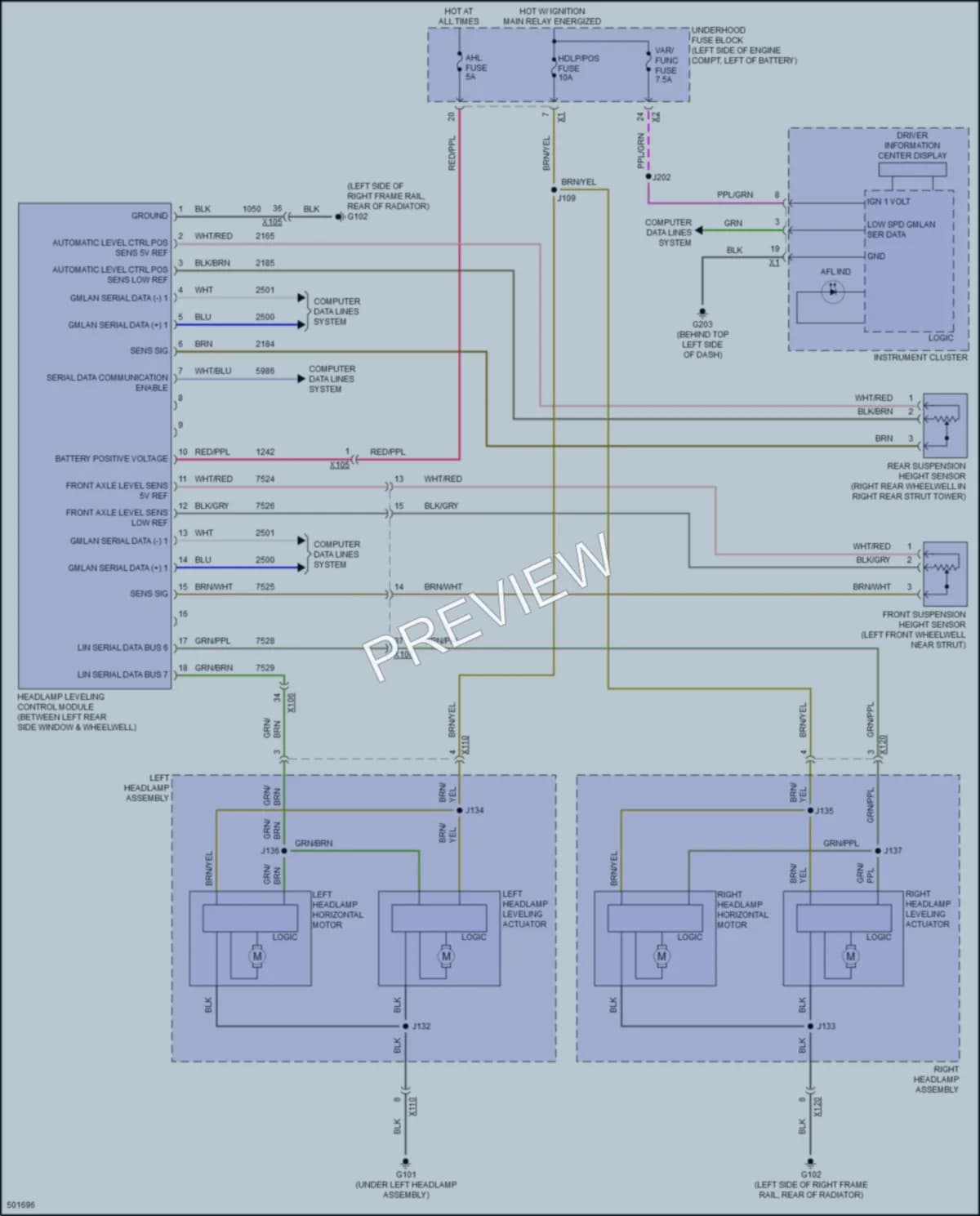 2016 Buick Envision Headlights wiring diagram preview