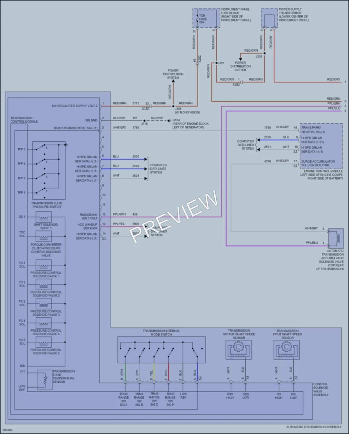 2016 Buick Envision Transmission wiring diagram preview