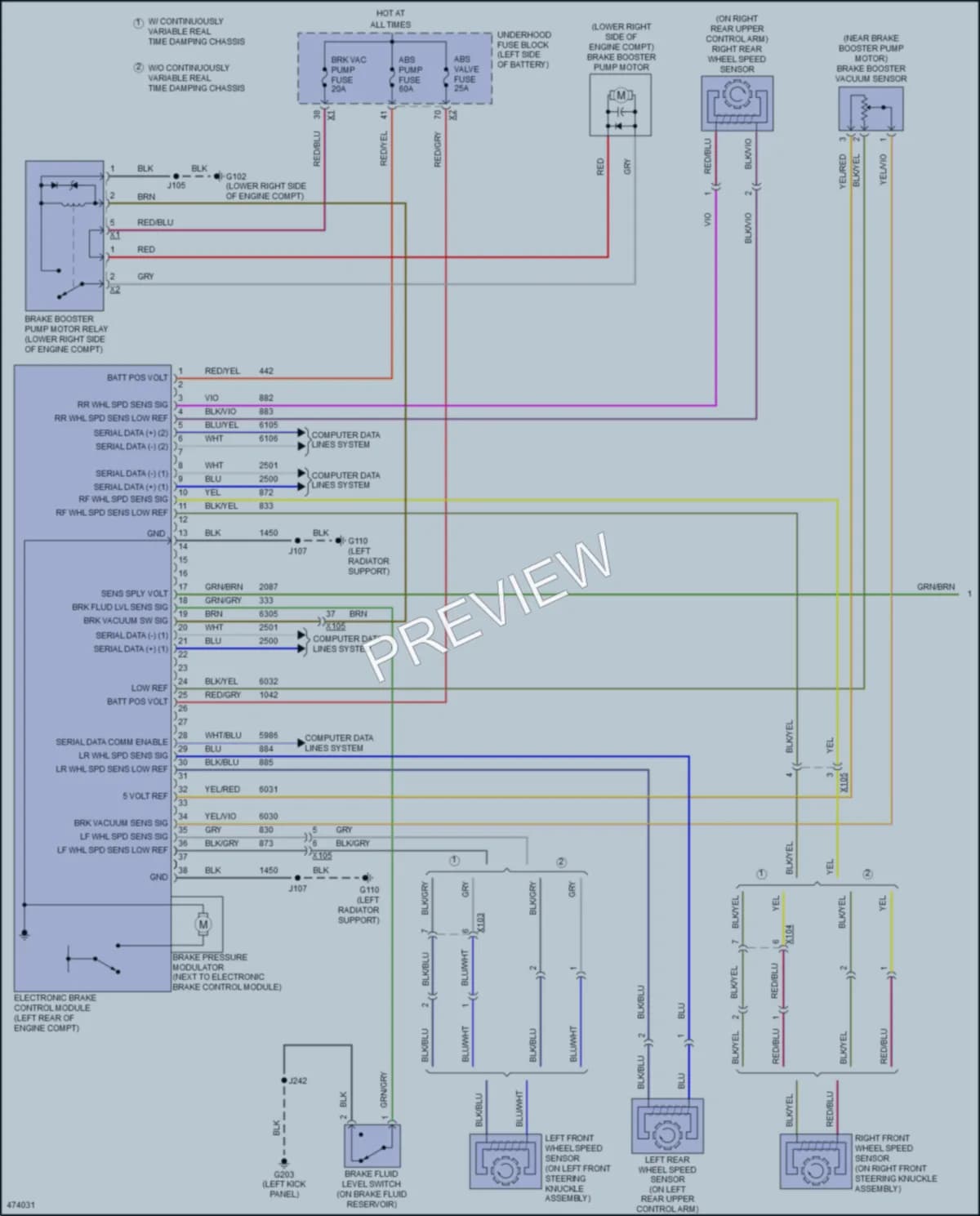 2016 Buick LaCrosse Anti Lock Brakes wiring diagram preview