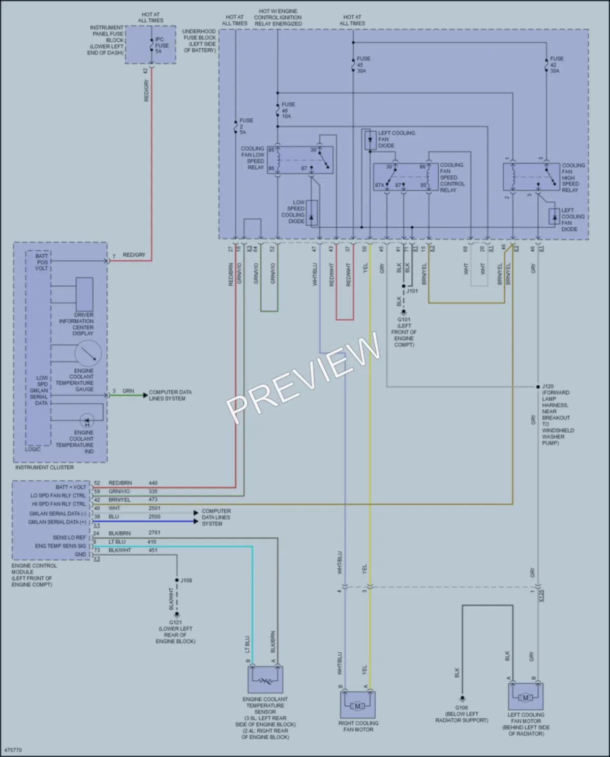 2016 Buick LaCrosse Cooling Fan wiring diagram preview