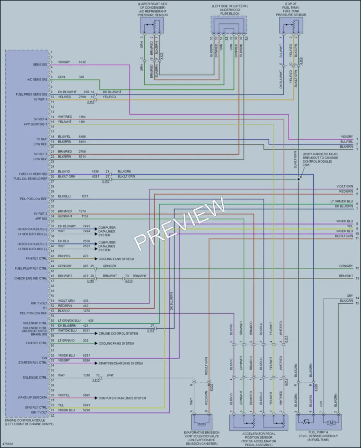 2016 Buick LaCrosse Engine Performance wiring diagram preview