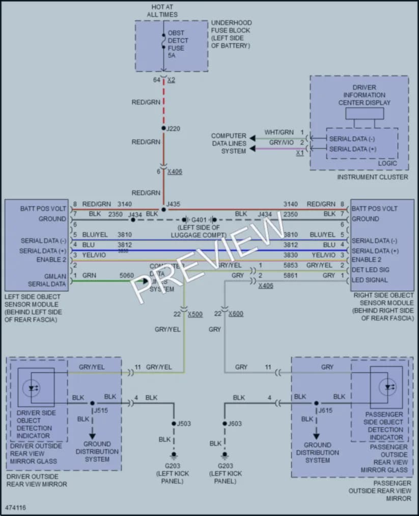 2016 Buick LaCrosse Navigation wiring diagram preview