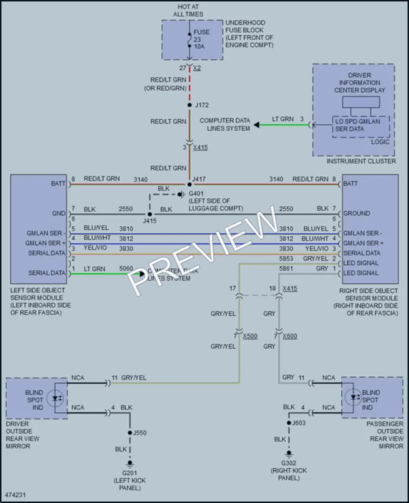 2016 Buick Regal Navigation wiring diagram preview