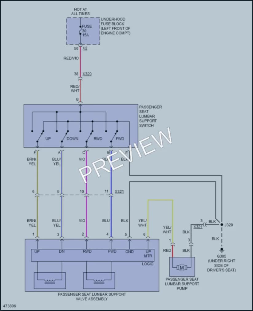 2016 Buick Regal Power Seats wiring diagram preview