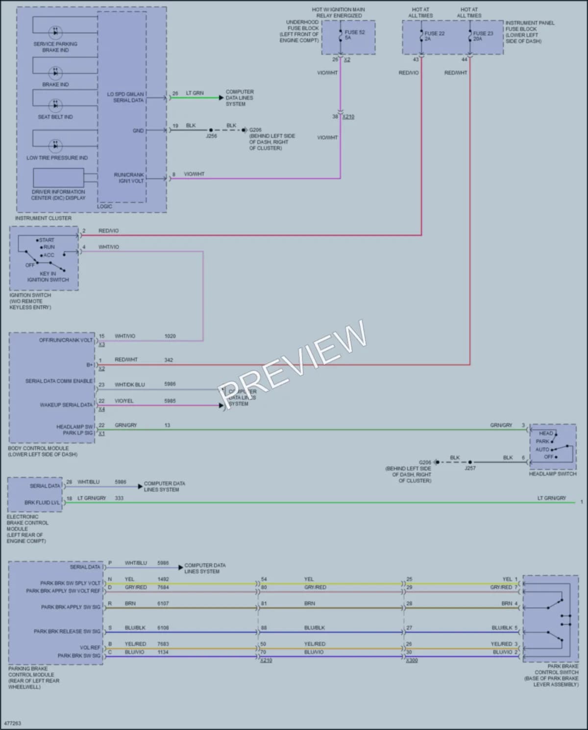 2016 Buick Regal Warning Systems wiring diagram preview