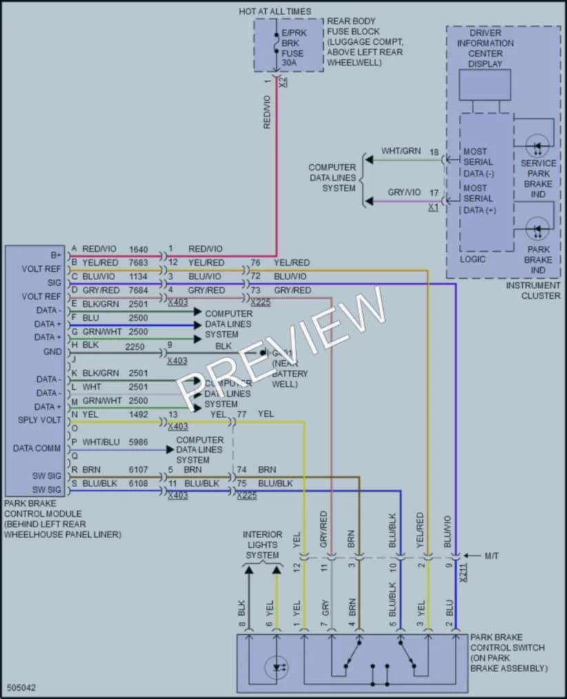 2016 Cadillac ATSV Shift Interlock wiring diagram preview