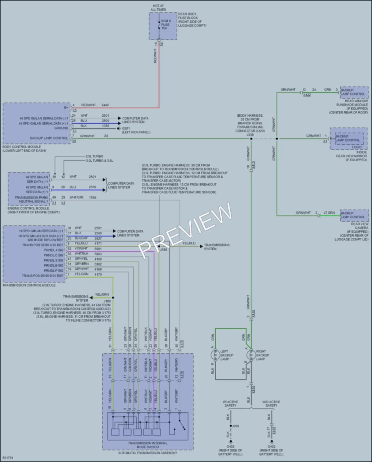 2016 Cadillac CT6 Exterior Lights wiring diagram preview