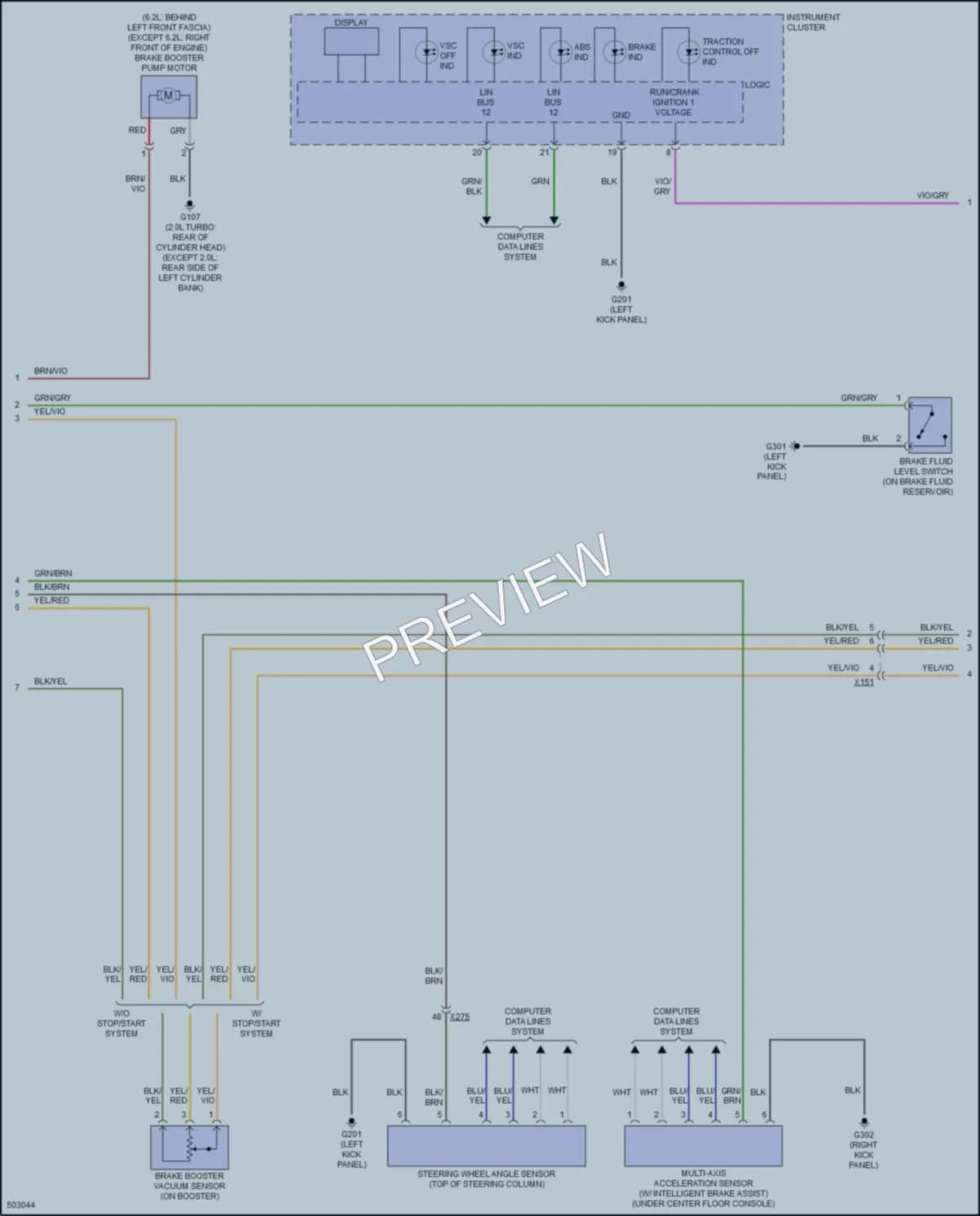 2016 Cadillac CTSV Anti Lock Brakes wiring diagram preview
