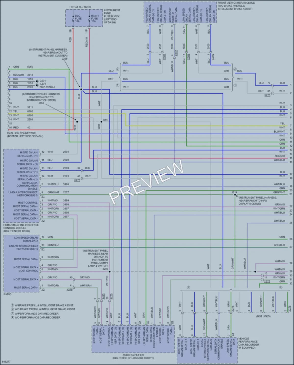 2016 Cadillac CTSV Computer Data Lines wiring diagram preview