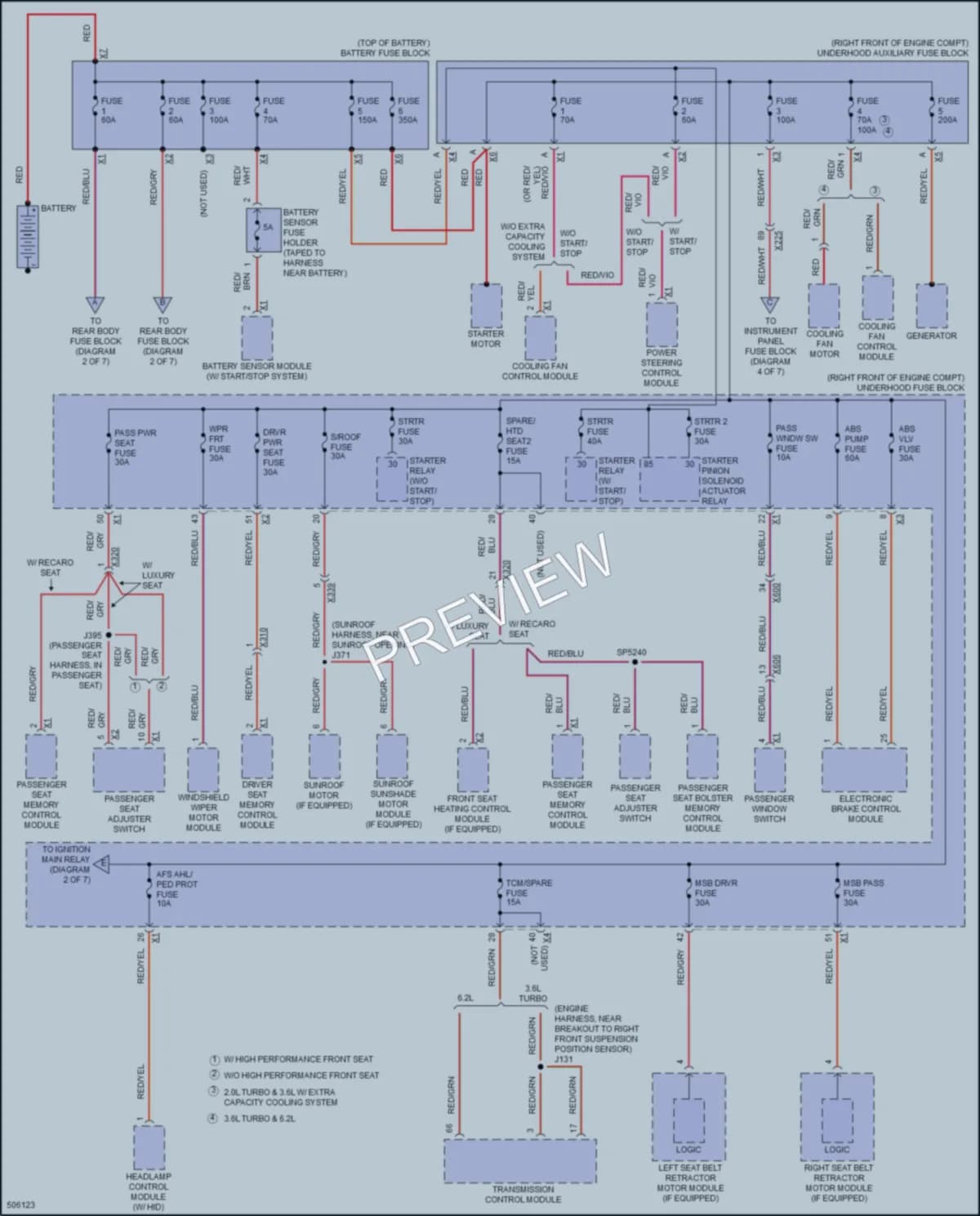 2016 Cadillac CTSV Power Distribution wiring diagram preview