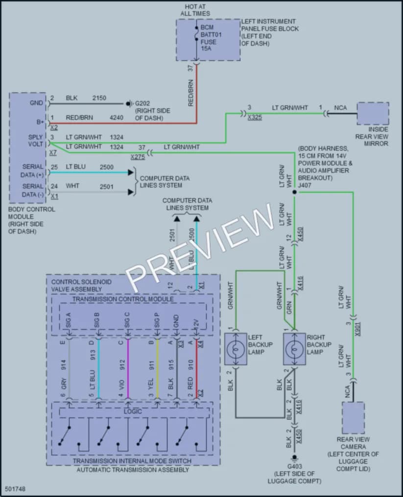 2016 Cadillac ELR Exterior Lights wiring diagram preview