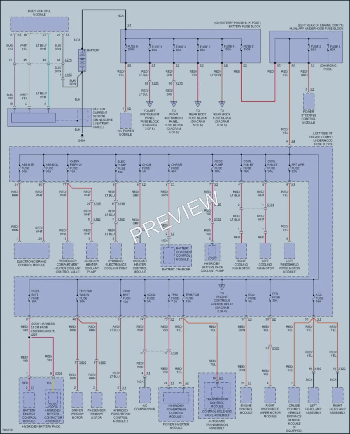 2016 Cadillac ELR Power Distribution wiring diagram preview