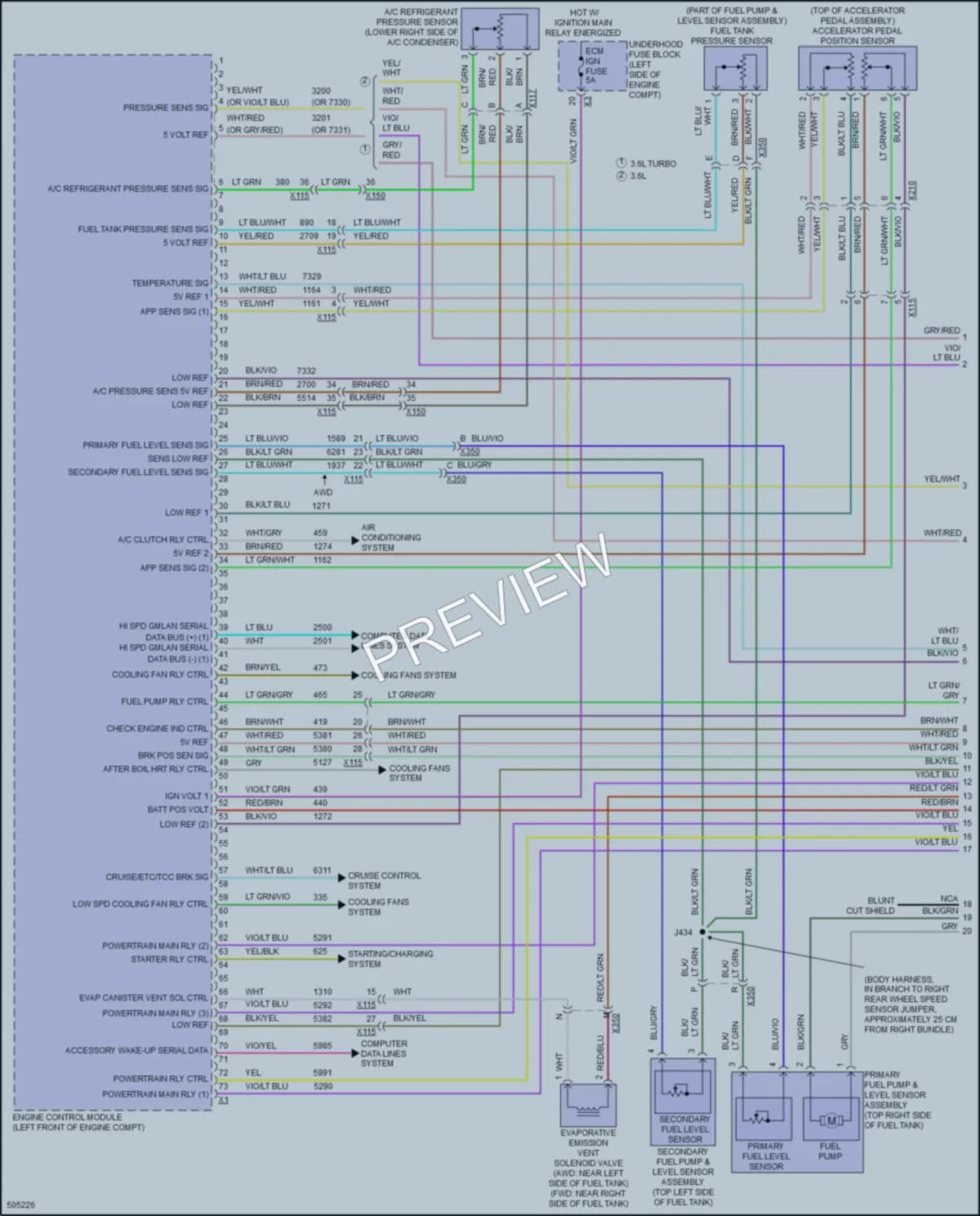 2016 Cadillac XTS Engine Performance wiring diagram preview