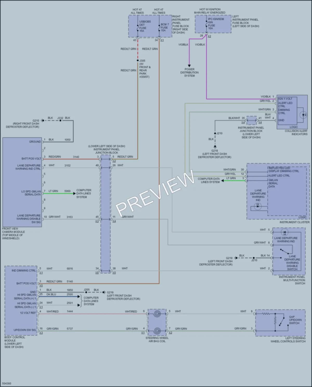 2016 Chevrolet 1500Silverado Navigation wiring diagram preview