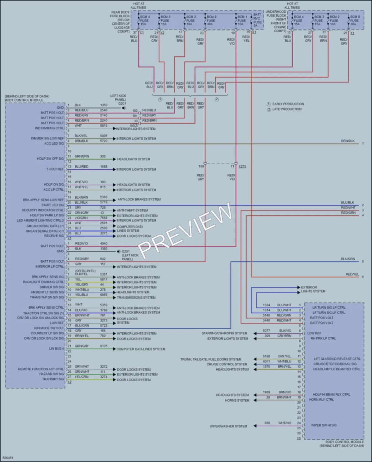 2016 Chevrolet Camaro Body Control Modules wiring diagram preview