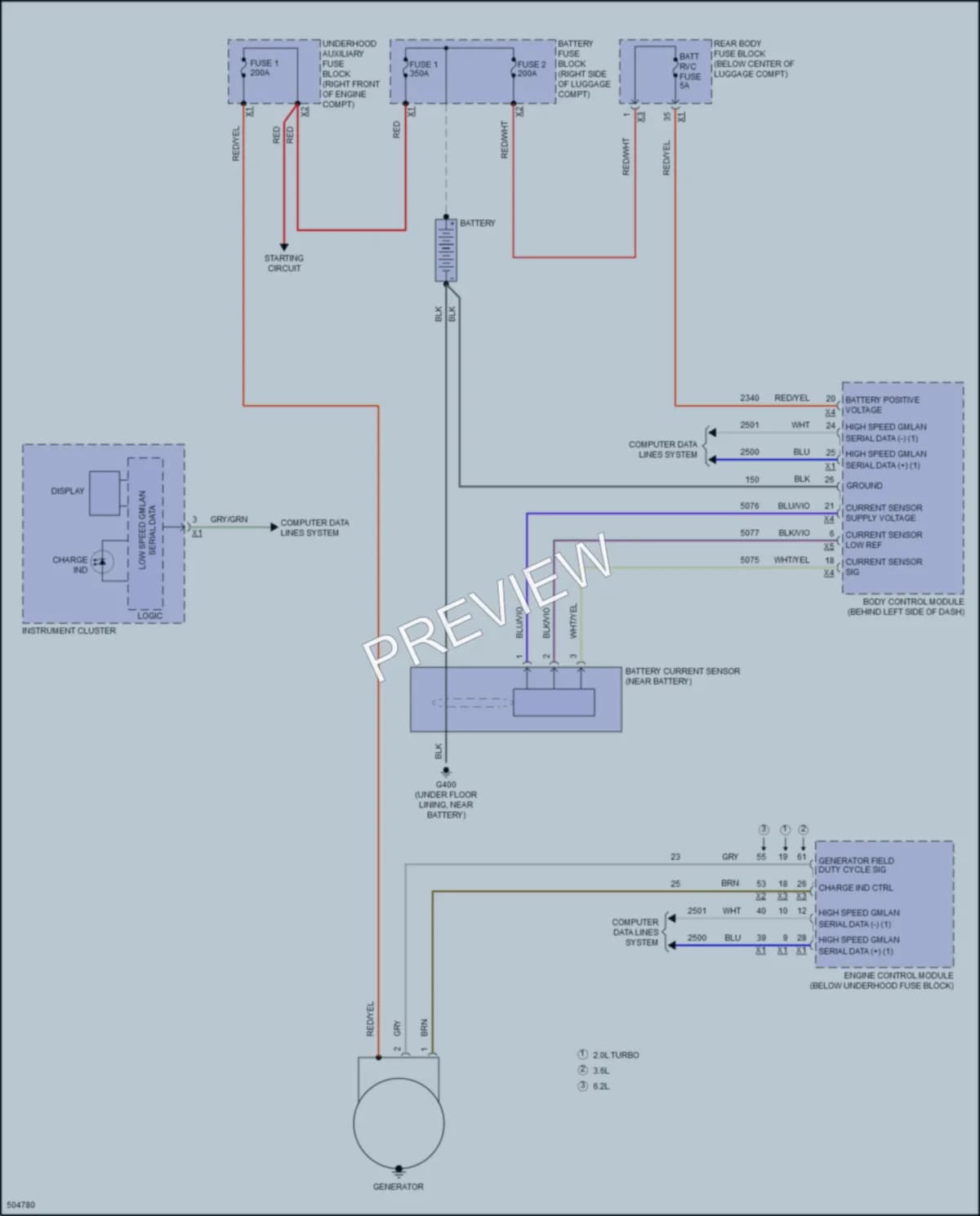 2016 Chevrolet Camaro Starting Charging wiring diagram preview