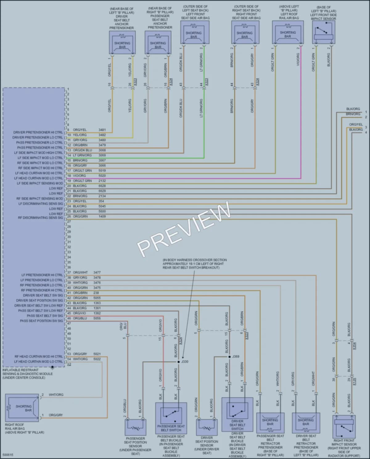 2016 Chevrolet CapricePPV Supplemental Restraints wiring diagram preview