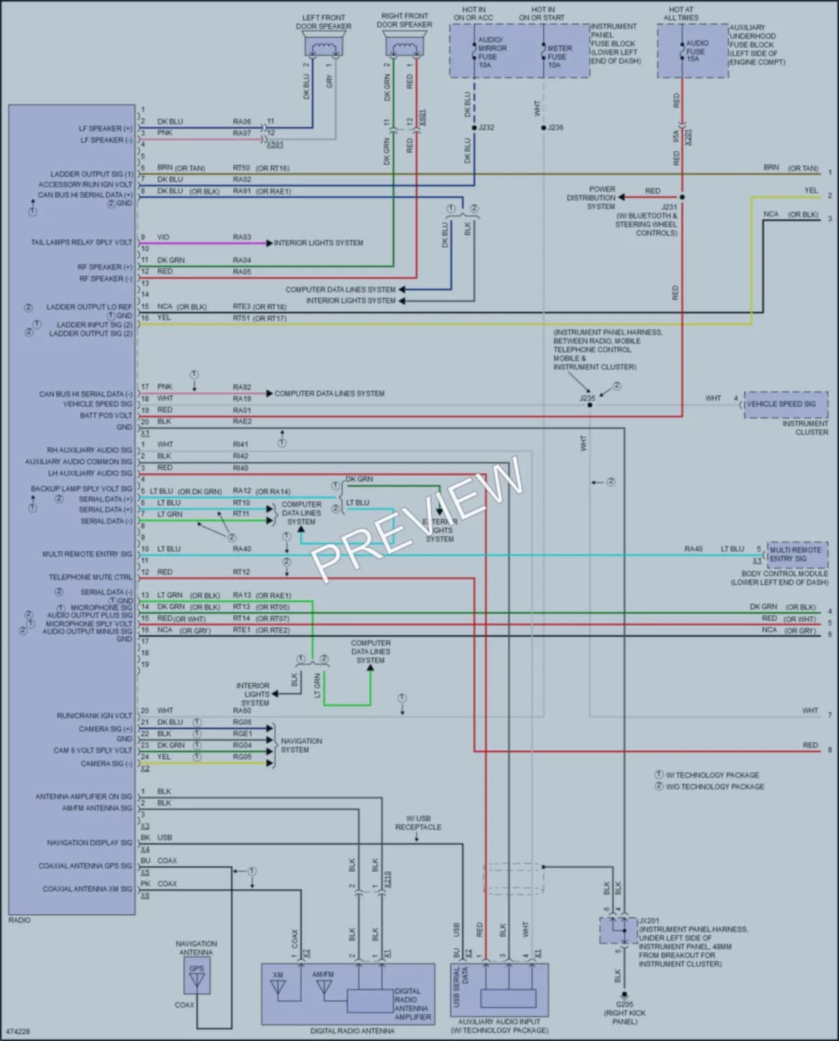 2016 Chevrolet CityExpress Navigation wiring diagram preview