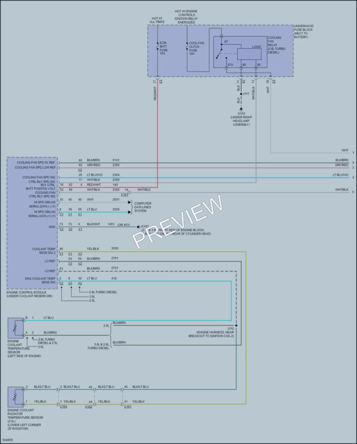 2016 Chevrolet Colorado Cooling Fan wiring diagram preview