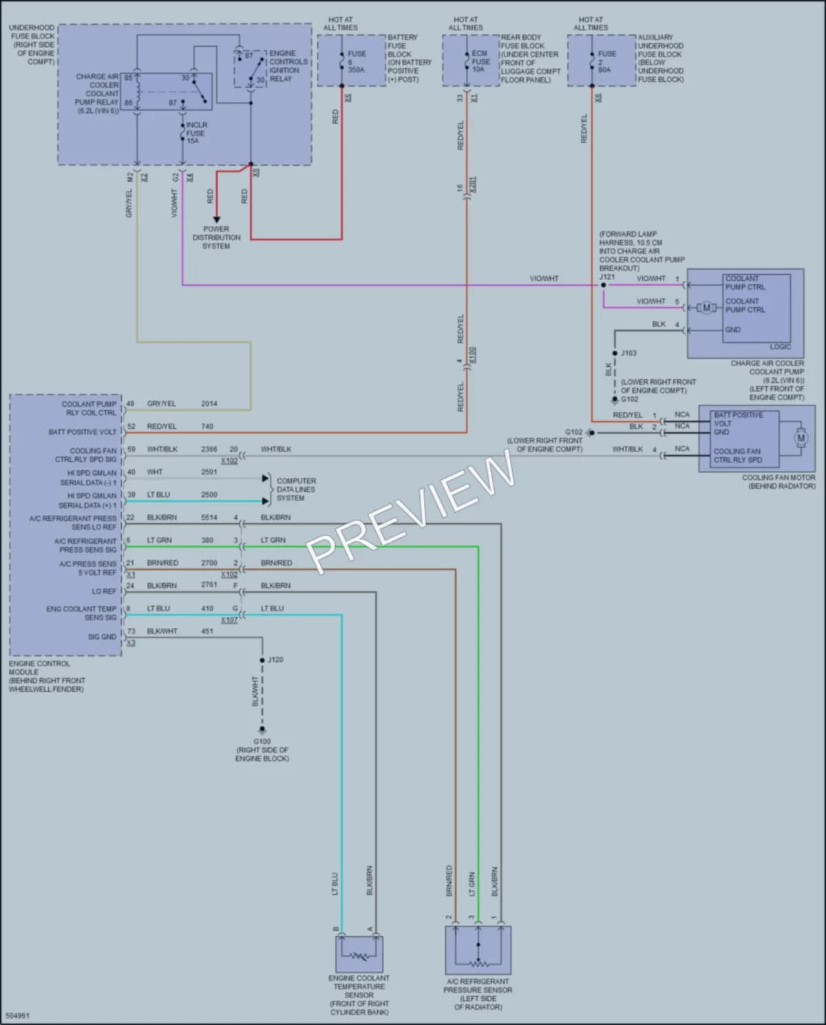 2016 Chevrolet CorvetteZ06 Cooling Fan wiring diagram preview