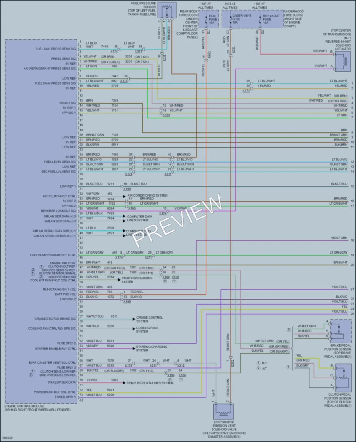 2016 Chevrolet CorvetteZ06 Engine Performance wiring diagram preview