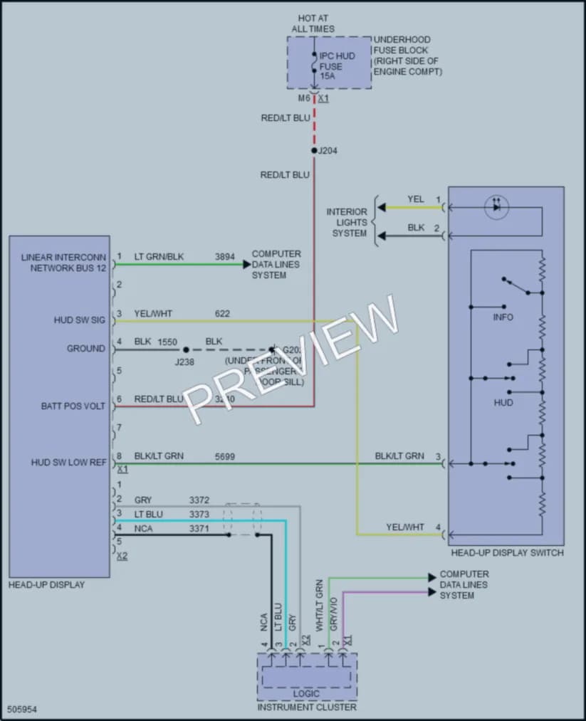 2016 Chevrolet CorvetteZ06 Instrument Cluster wiring diagram preview