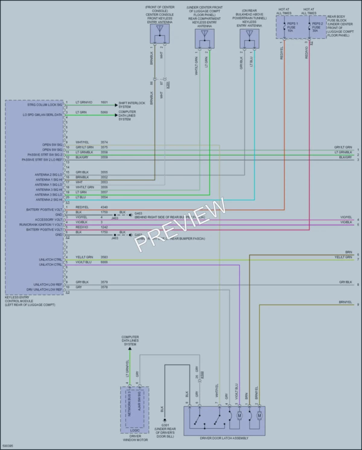 2016 Chevrolet CorvetteZ06 Power Door Locks wiring diagram preview
