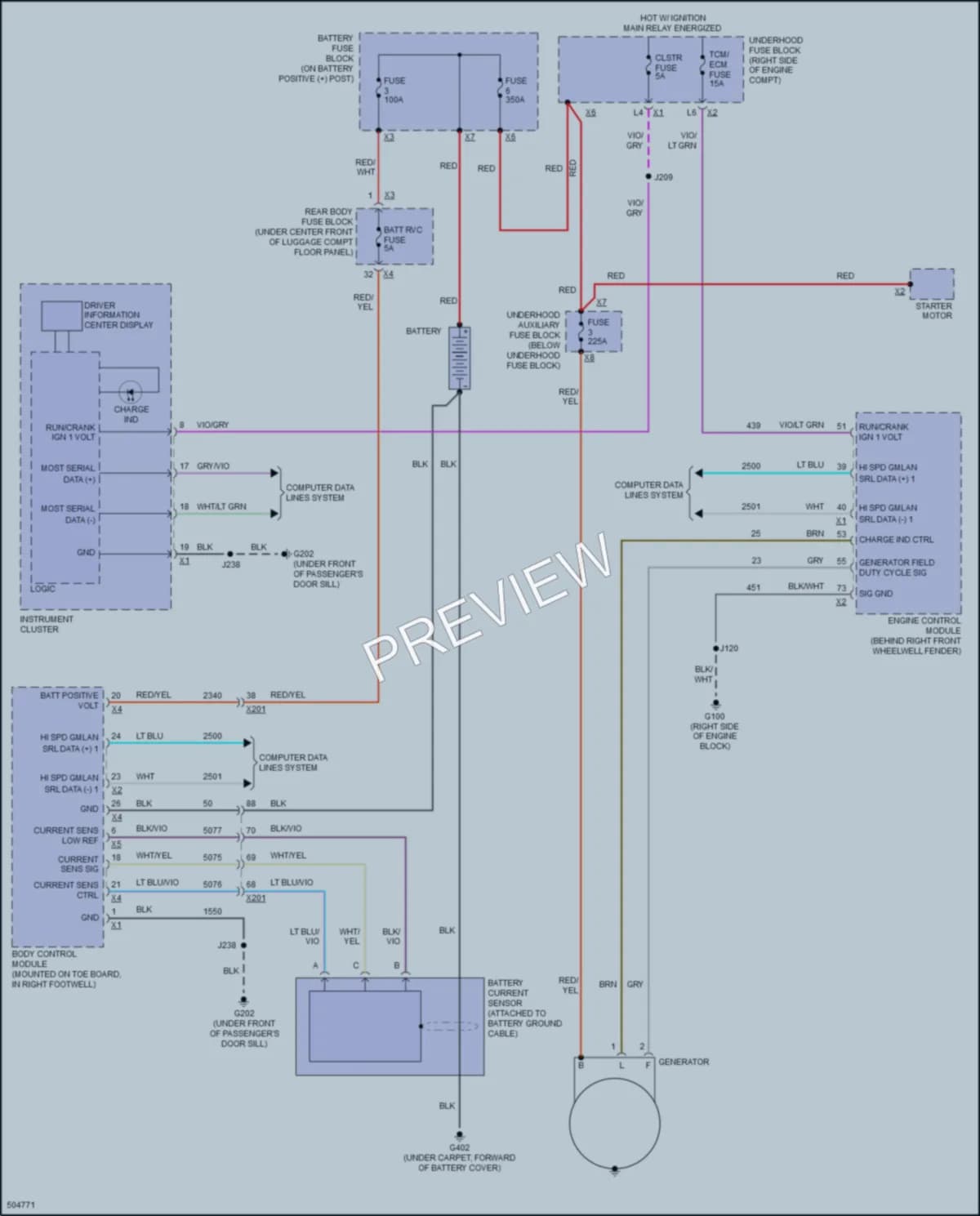 2016 Chevrolet CorvetteZ06 Starting Charging wiring diagram preview