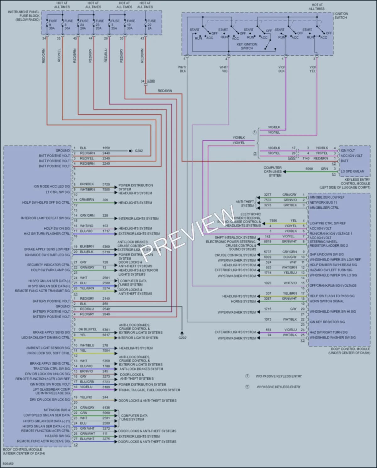 2016 Chevrolet Cruze Body Control Modules wiring diagram preview