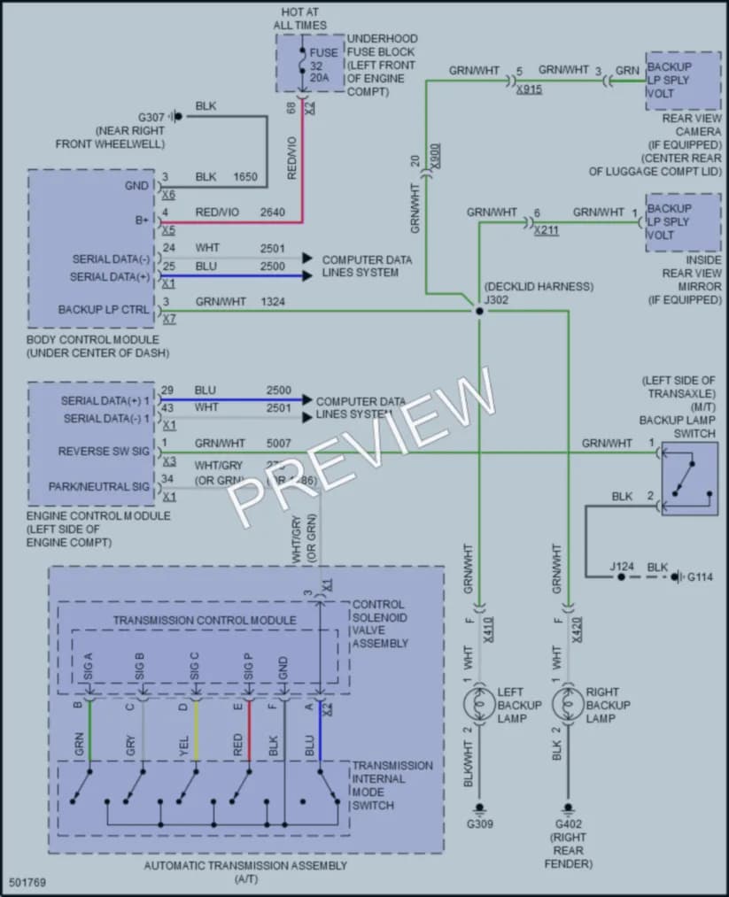 2016 Chevrolet CruzeLimited Exterior Lights wiring diagram preview