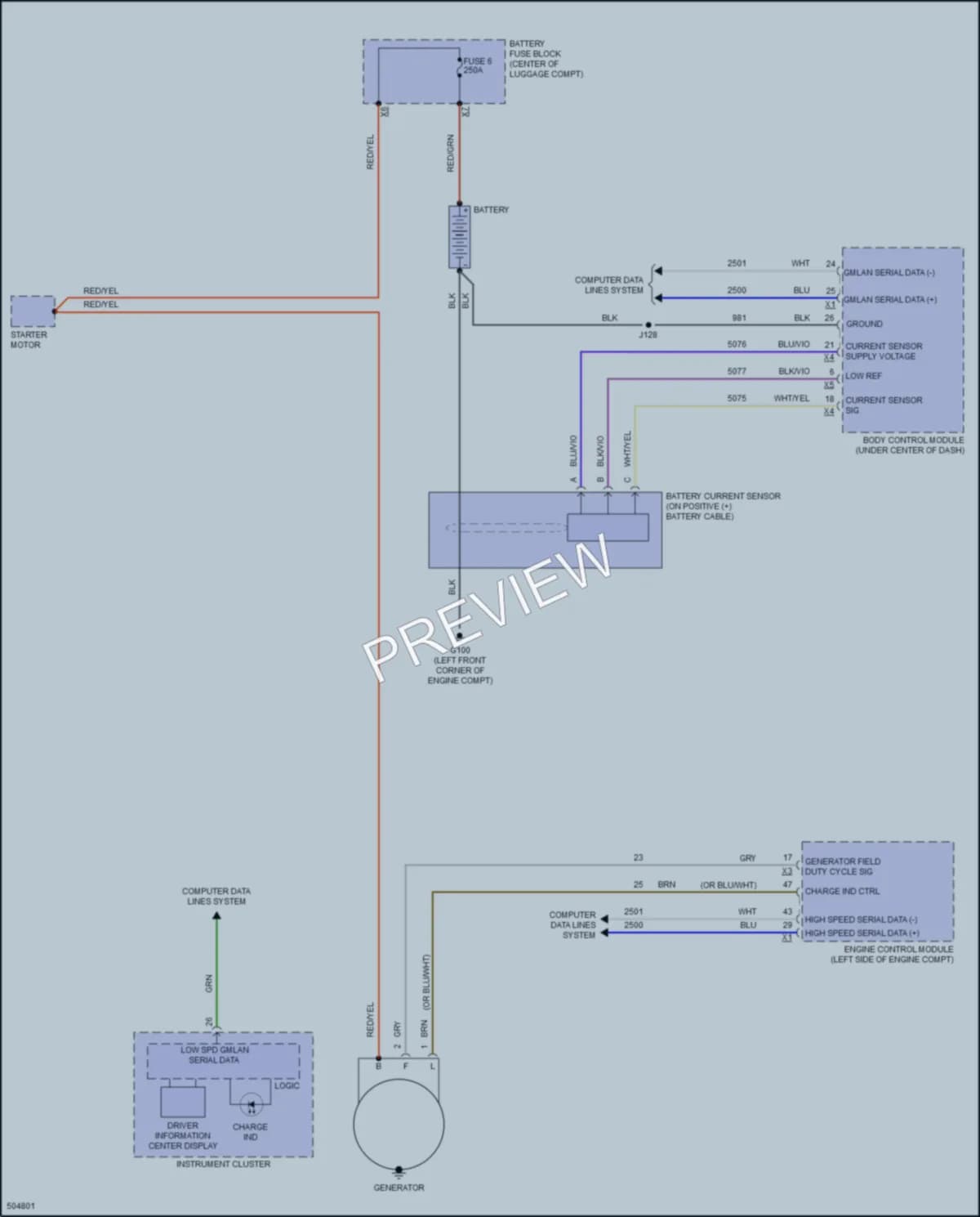 2016 Chevrolet CruzeLimited Starting Charging wiring diagram preview