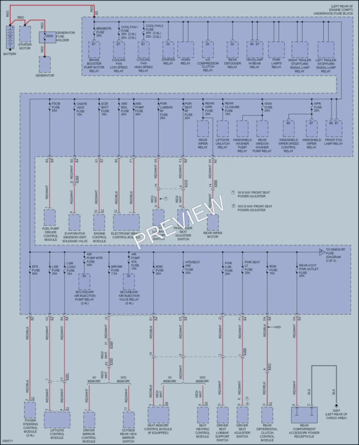 2016 Chevrolet Equinox Power Distribution wiring diagram preview